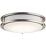 1_Kichler Brock 11 3/4" Wide Brushed Nickel LED Ceiling Light