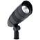 Kichler C-Series 5 1/4" High Black LED Outdoor Spot Light
