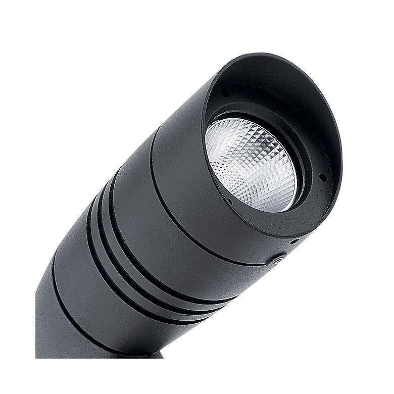 Image 2 Kichler C-Series 5 1/4 inch High Black LED Outdoor Spot Light more views