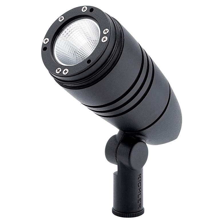 Image 3 Kichler C-Series 5 1/4" High Black LED Outdoor Spot Light more views