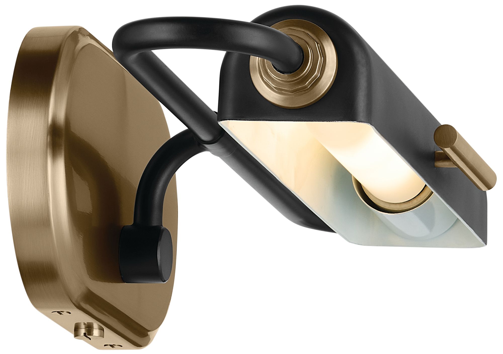 Image 6 Kichler Caillier 17.25" 1-Light Picture Light in Black more views