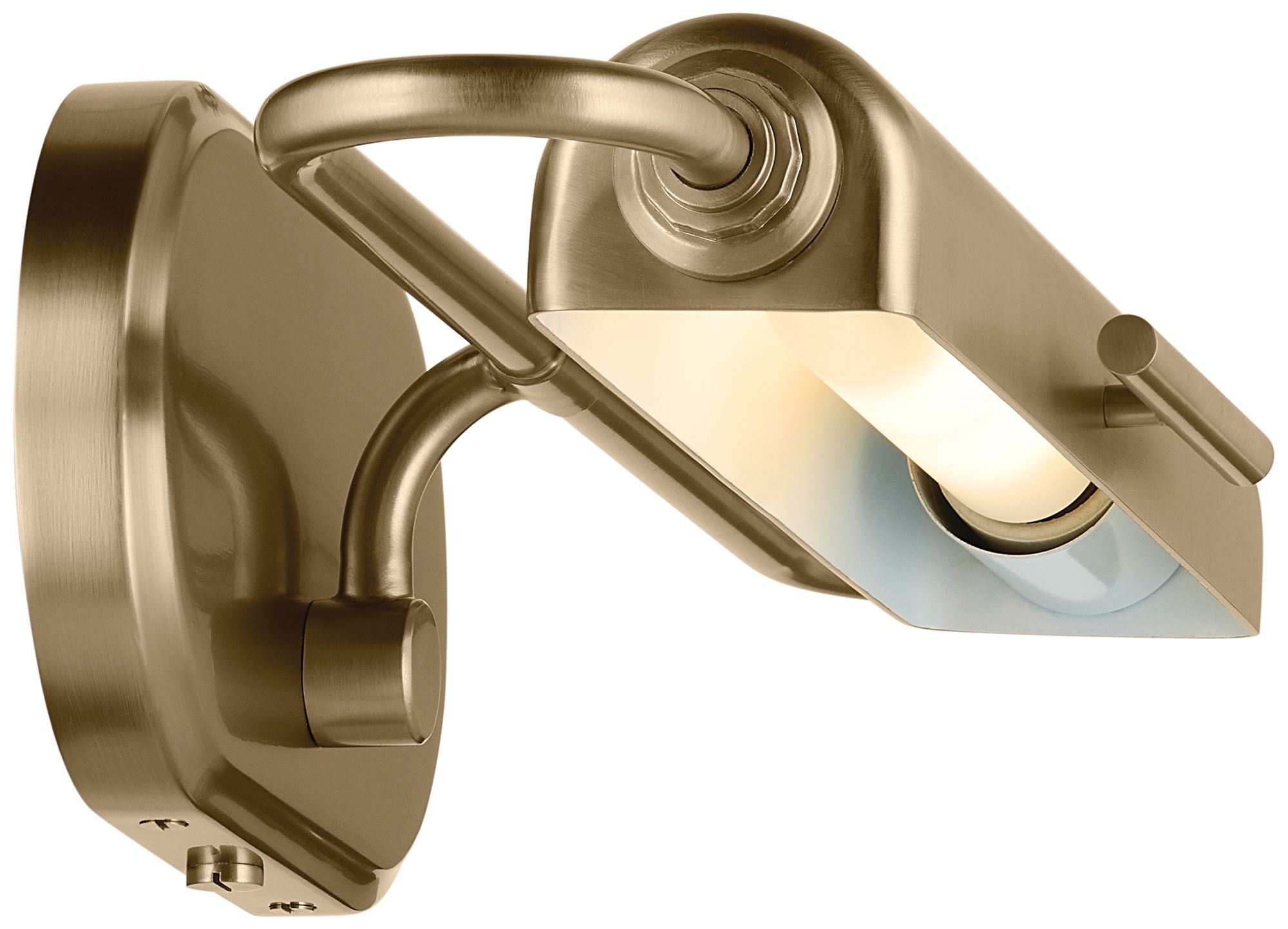 Image 6 Kichler Caillier 17.25" 1-Light Picture Light in Champagne Bronze more views