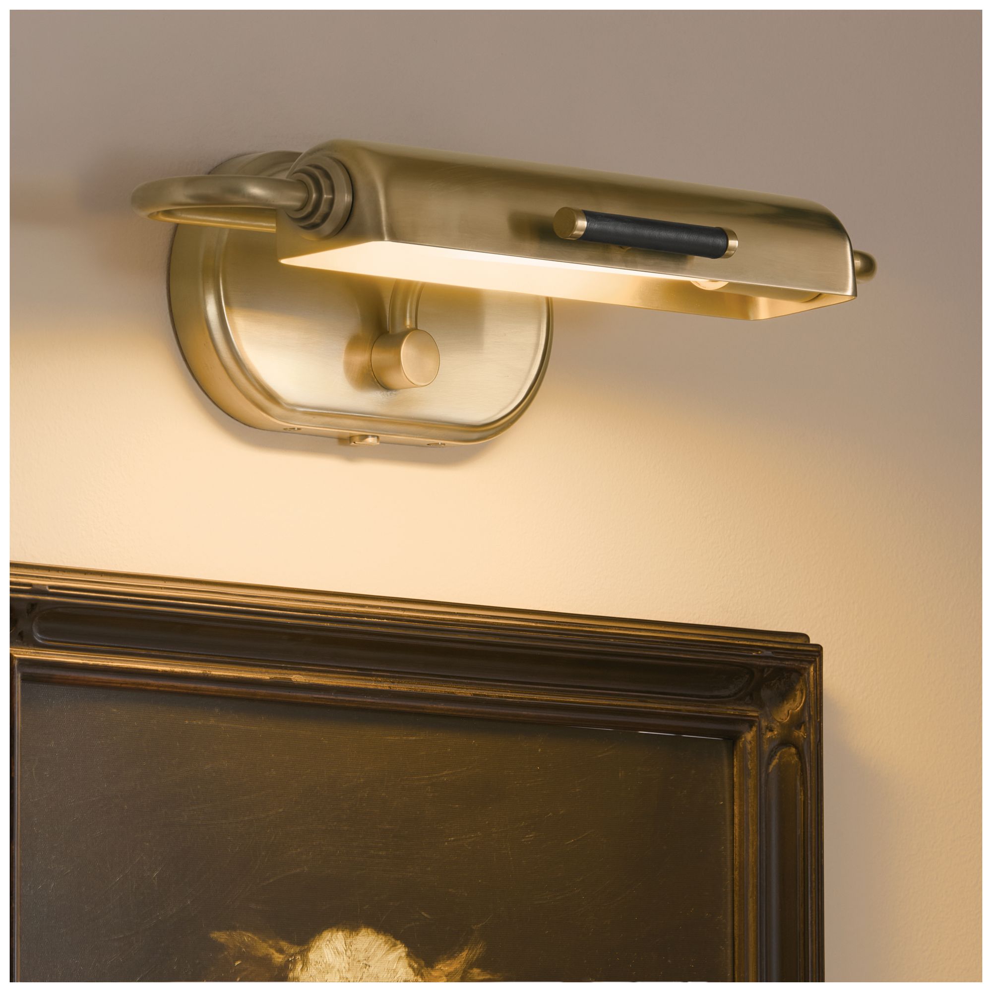 Image 2 Kichler Caillier 17.25" 1-Light Picture Light in Lacquered Brass more views