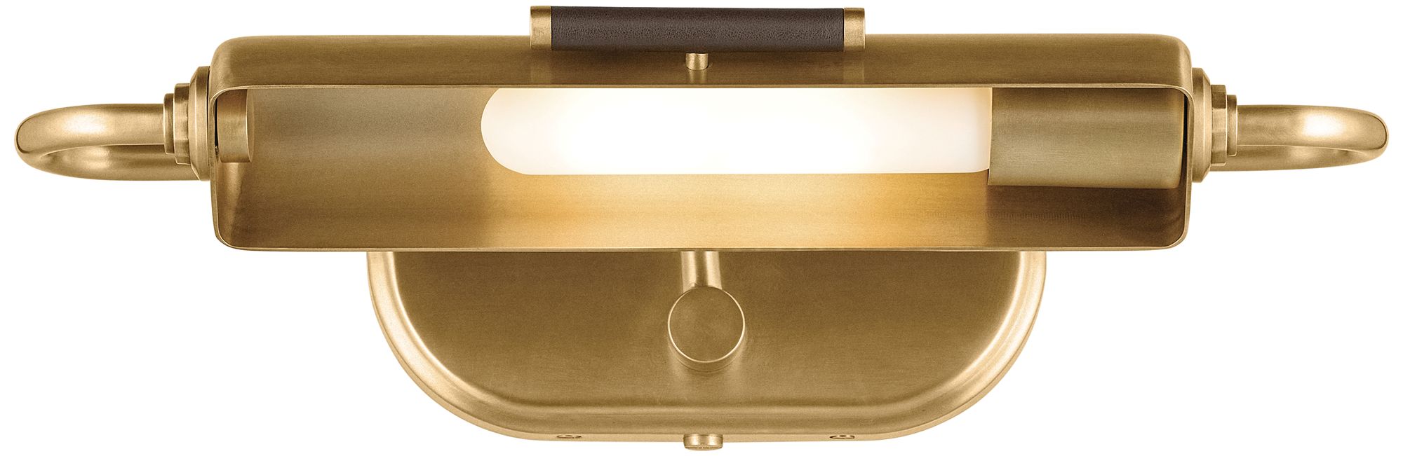 Image 6 Kichler Caillier 17.25" 1-Light Picture Light in Lacquered Brass more views