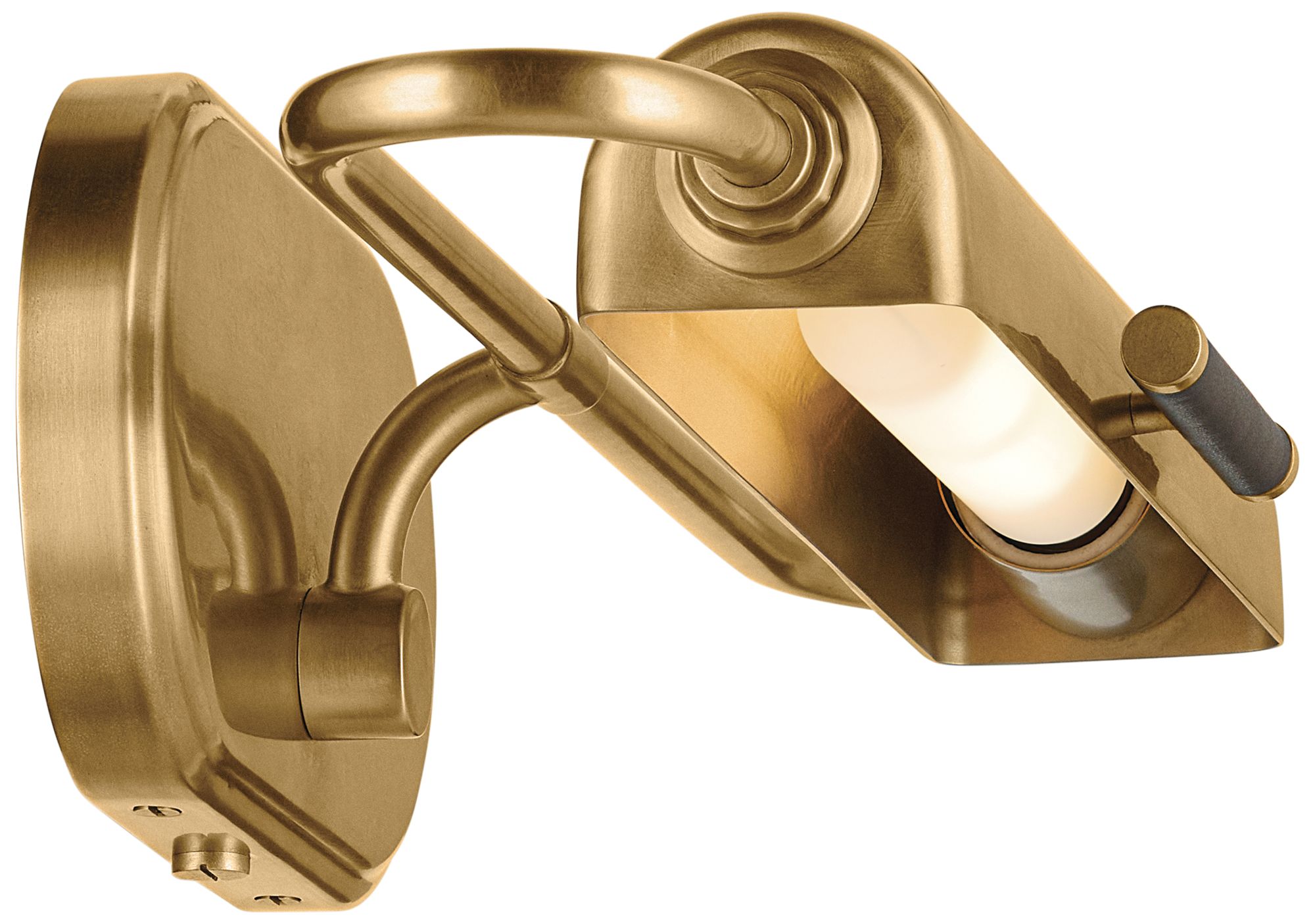 Image 7 Kichler Caillier 17.25" 1-Light Picture Light in Lacquered Brass more views