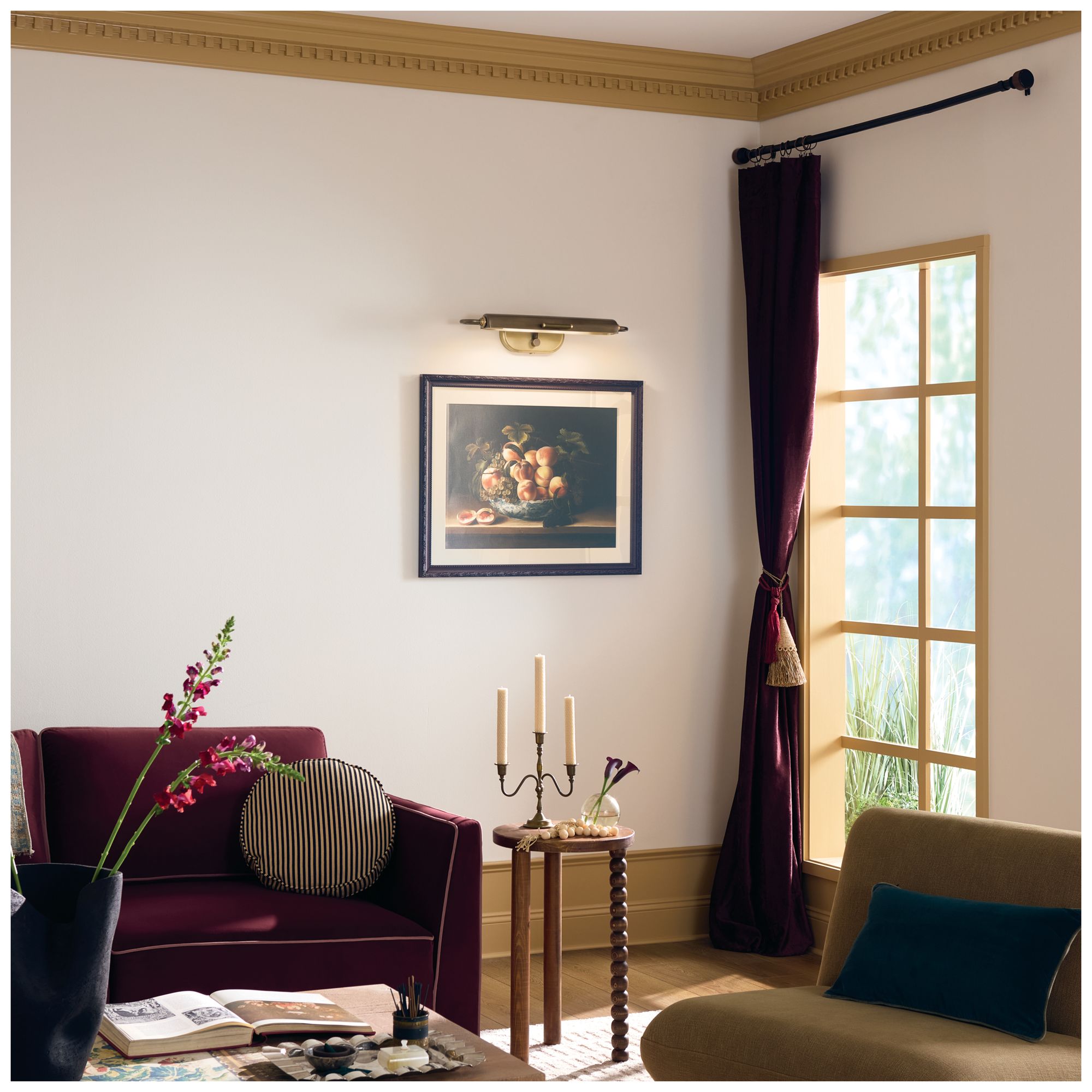 Kichler Caillier 23.25" 2-Light Picture Light in Lacquered Bronze