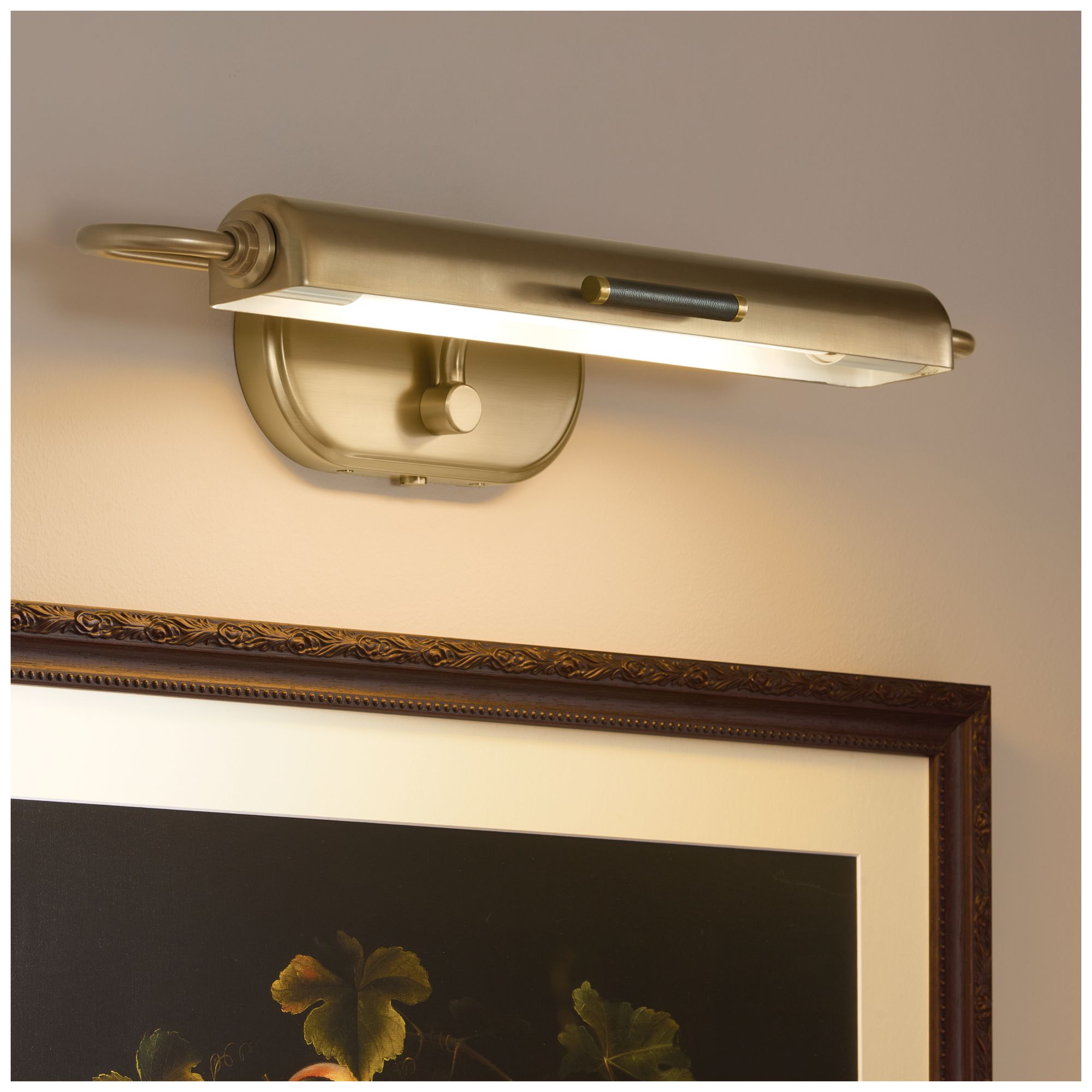 Thumbnail2 of Kichler Caillier 23.25" 2-Light Picture Light in Lacquered Brass more views