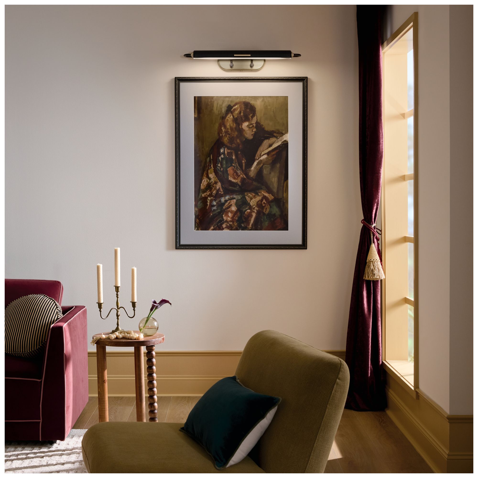 Image 7 Kichler Caillier 29.25" 2-Light Picture Light in Black more views