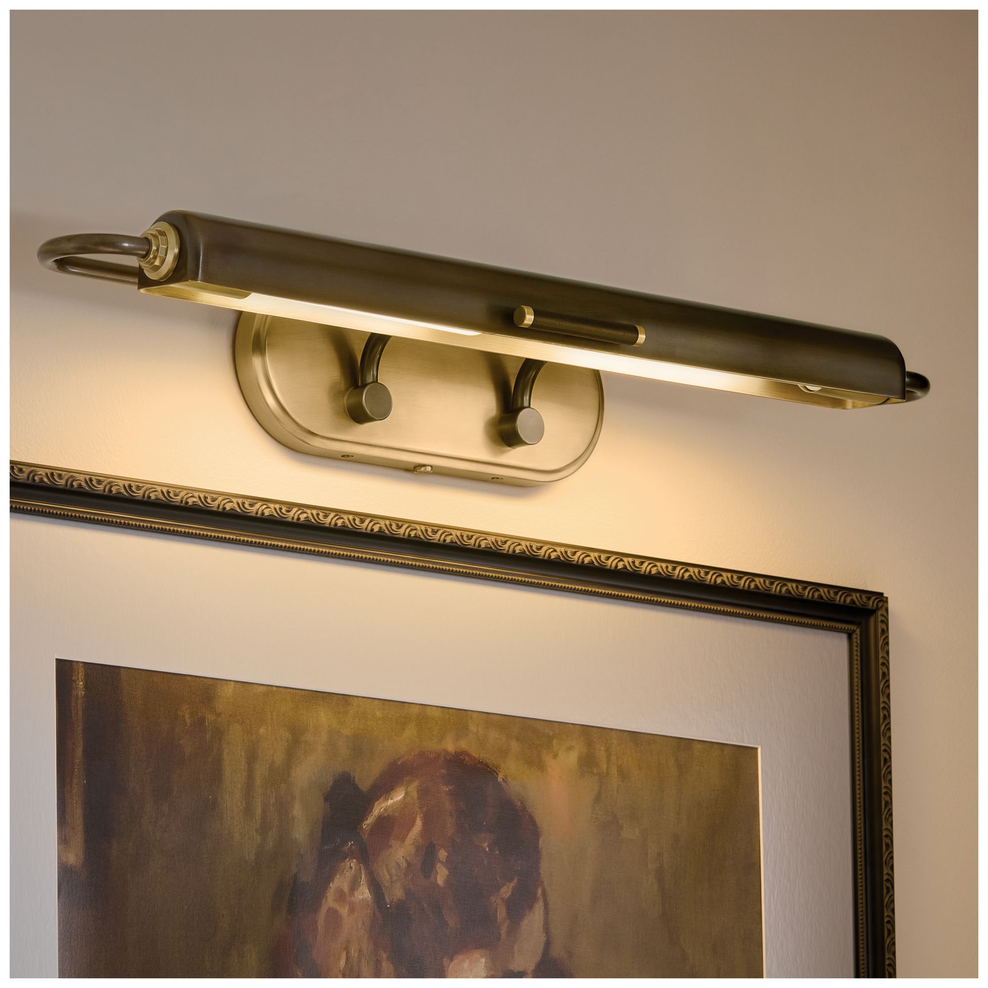 Image 2 Kichler Caillier 29.25" 2-Light Picture Light in Lacquered Bronze more views