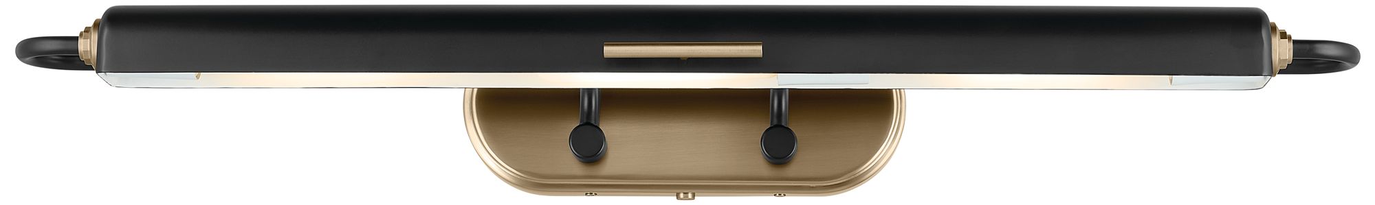 Image 4 Kichler Caillier 35.25" 3-Light Picture Light in Black more views
