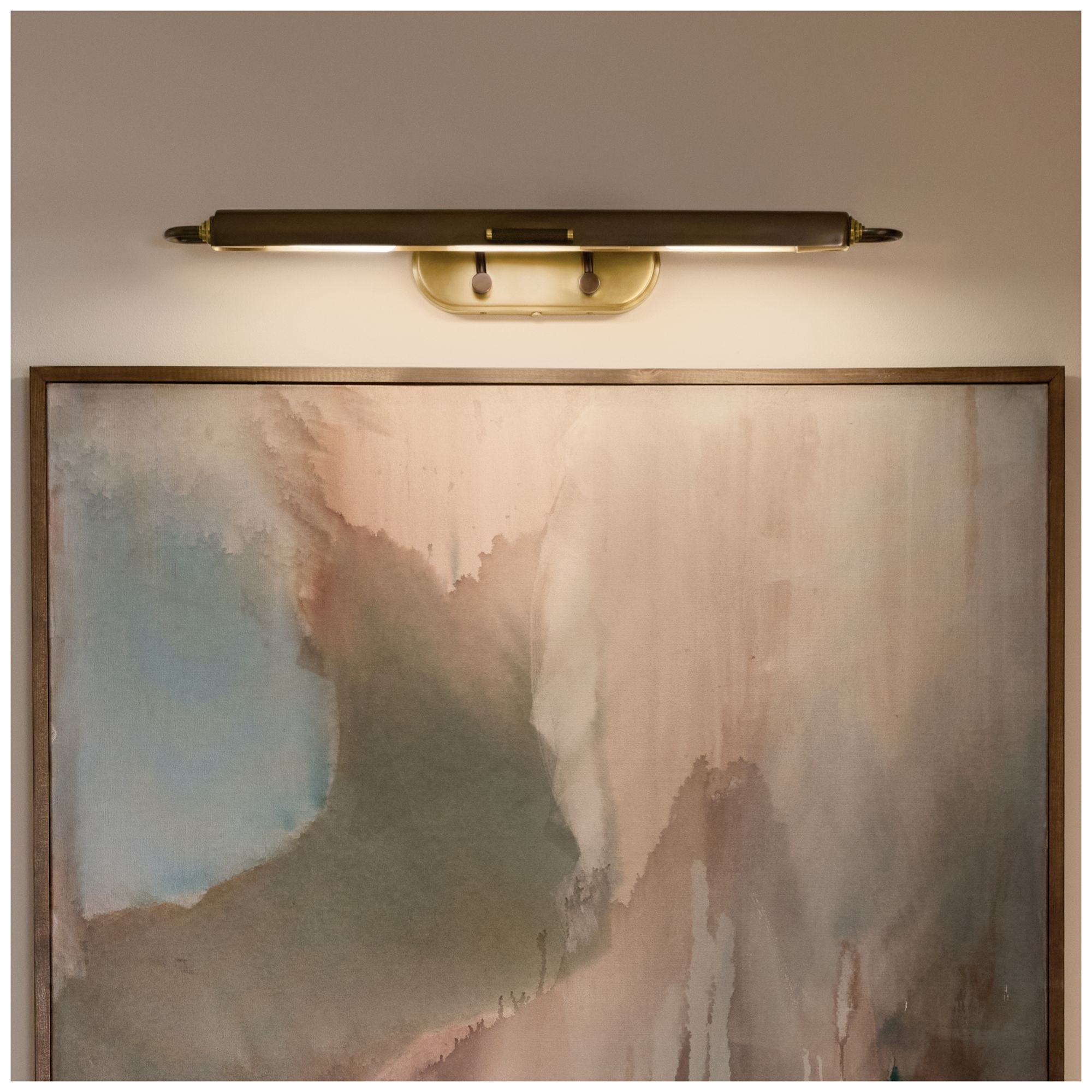 Image 2 Kichler Caillier 35.25" 3-Light Picture Light in Lacquered Bronze more views