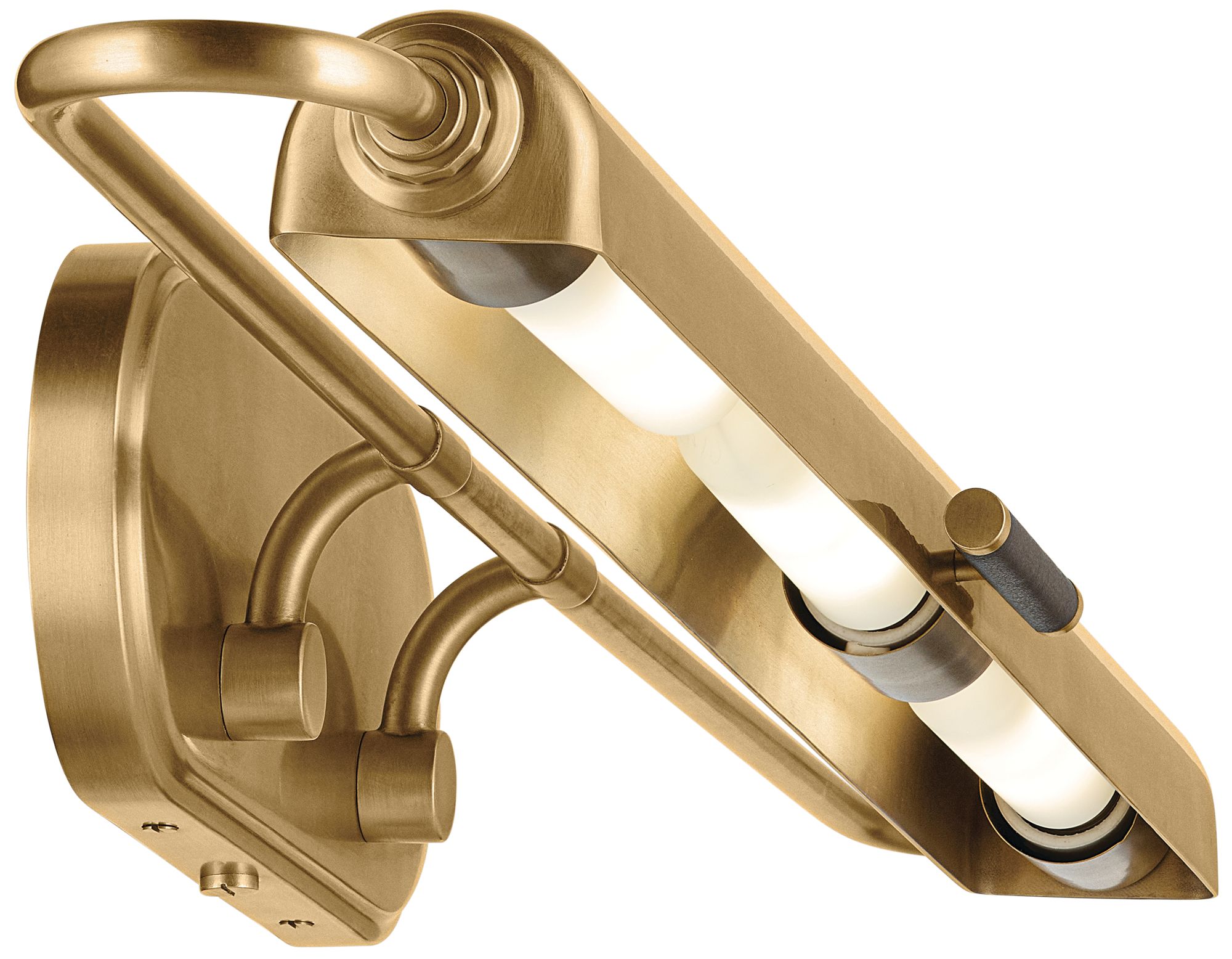 Kichler Caillier 35.25" 3-Light Picture Light in Lacquered Brass