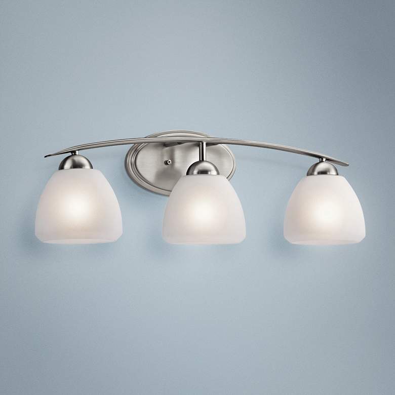 Image 1 Kichler Calleigh 26" Wide Brushed Nickel Bath Light