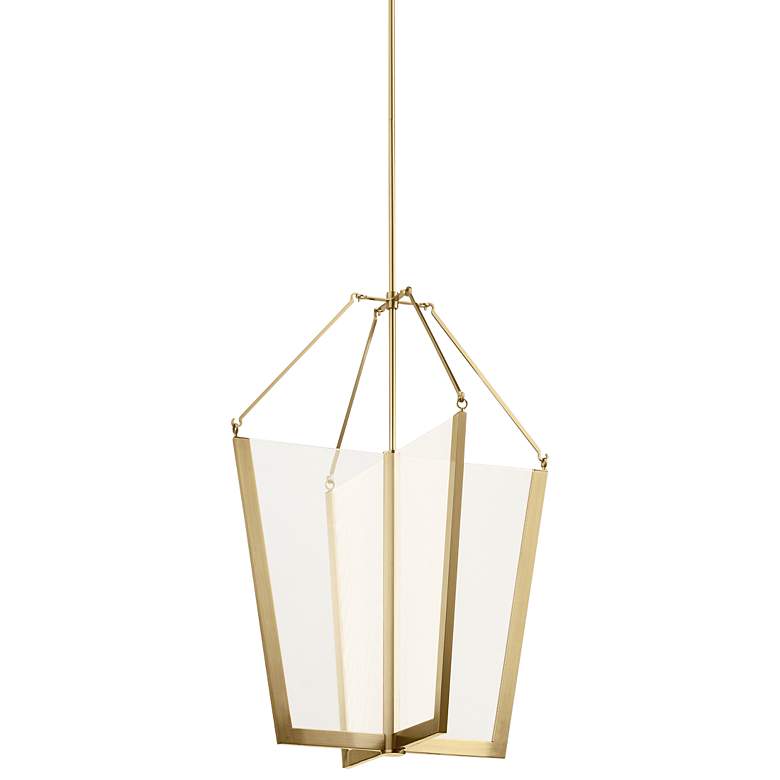 Image 1 Kichler Calters 21" Wide Champagne Gold LED Foyer Pendant