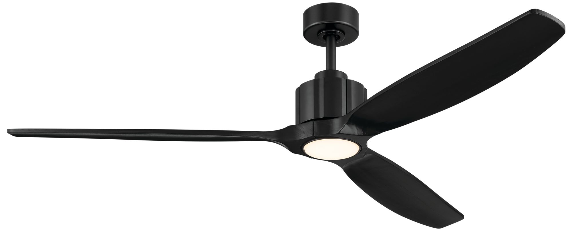 Image 2 Kichler Calyx 3 Blade 60" Ceiling Fan Matte Black Solid Wood Black Blades