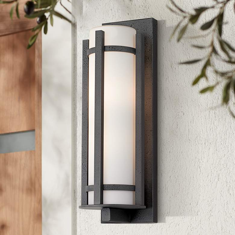 Image 2 Kichler Camden 19 1/2" High Opal Glass Outdoor Wall Light
