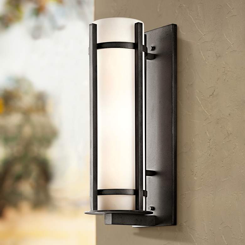 Image 1 Kichler Camden 22 1/2 inch High Cylinder Outdoor Wall Light