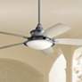Kichler Cameron 52" Weathered Steel LED Wet Rated Fan with Remote