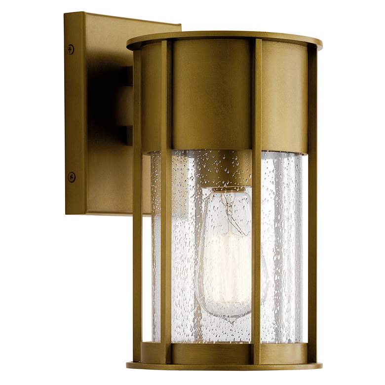 Image 4 Kichler Camillo 11 inch High Natural Brass Outdoor Wall Light more views