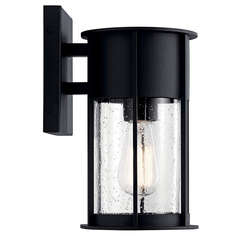 Image 3 Kichler Camillo 11" High Textured Black Outdoor Wall Light more views