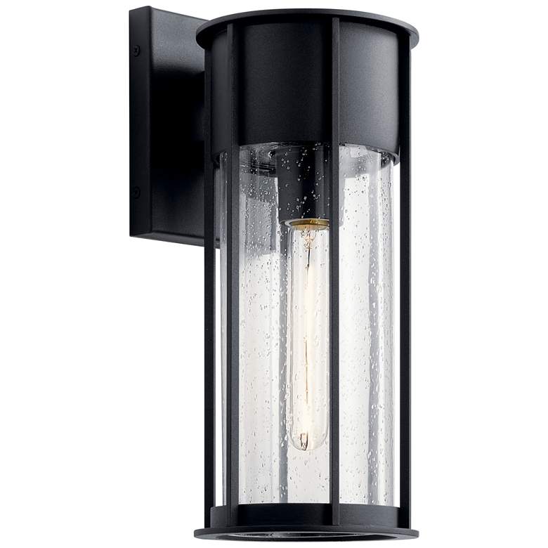 Image 2 Kichler Camillo 14 3/4 inchH Textured Black Outdoor Wall Light