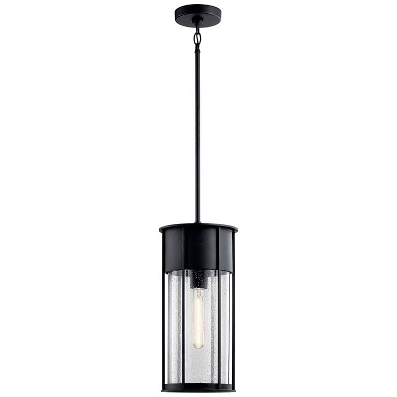 Image 5 Kichler Camillo 17 1/2 inchH Black Outdoor Hanging Light more views