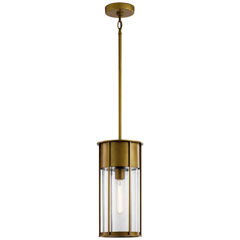 Image 2 Kichler Camillo 17 1/2 inchH Natural Brass Outdoor Hanging Light