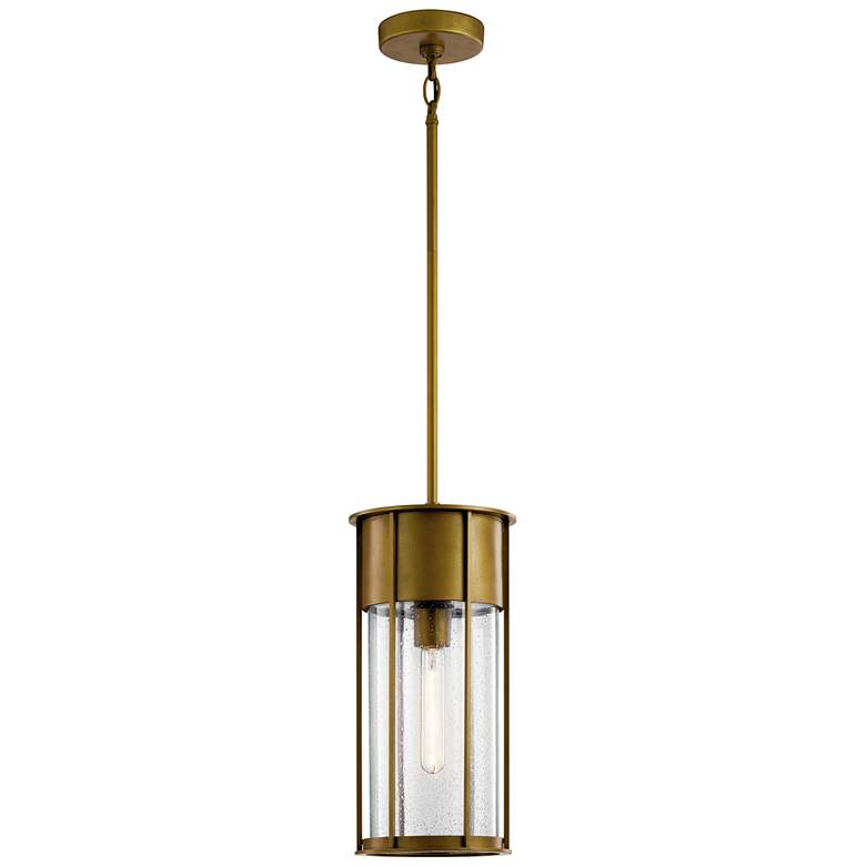 Image 5 Kichler Camillo 17 1/2 inchH Natural Brass Outdoor Hanging Light more views