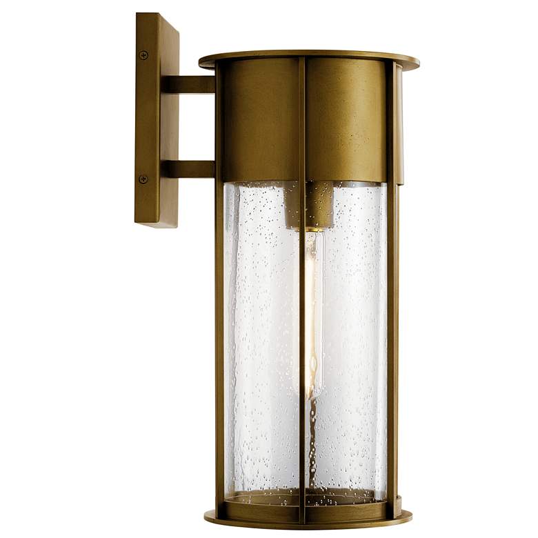 Image 4 Kichler Camillo 18 inch High Natural Brass Outdoor Wall Light more views