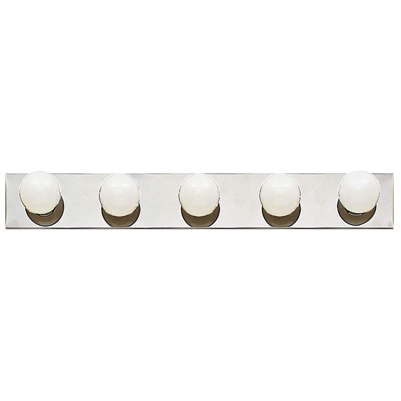 Image 2 Kichler Candrea 30" Wide Chrome 5-Light Linear Bath Light