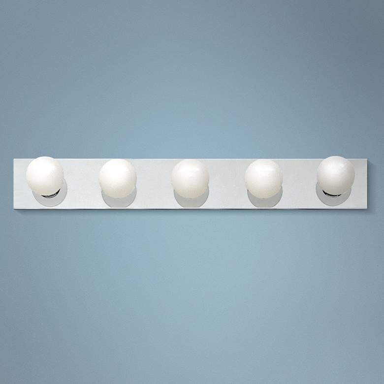 Image 1 Kichler Candrea 30" Wide Chrome 5-Light Linear Bath Light
