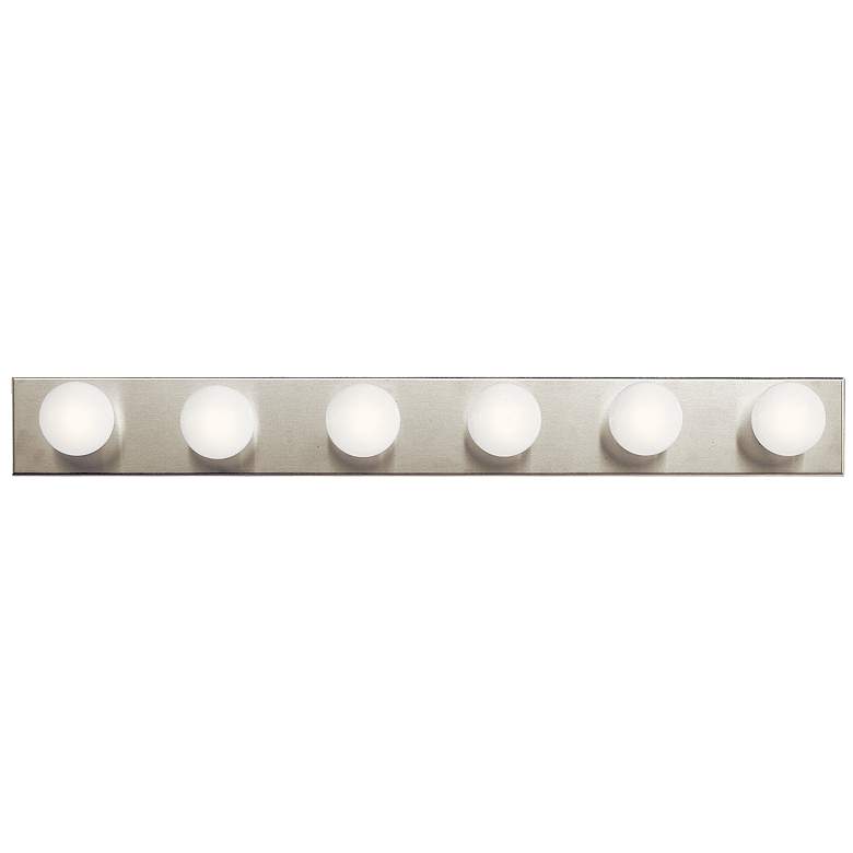Image 1 Kichler Candrea 36" Wide Brushed Nickel 6-Light Linear Bath Light