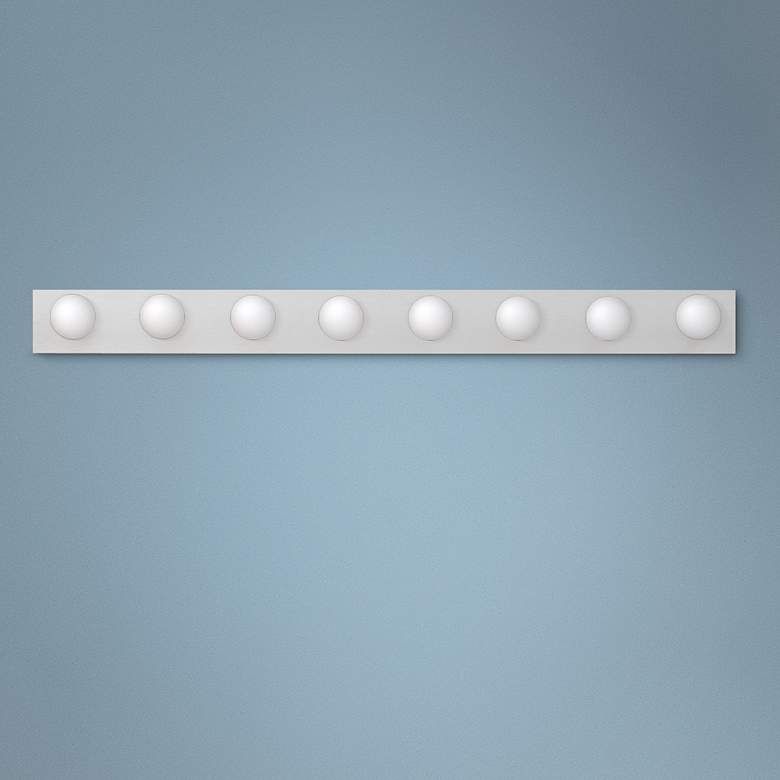 Image 1 Kichler Candrea 48 inch Wide Chrome 8-Light Linear Bath Light