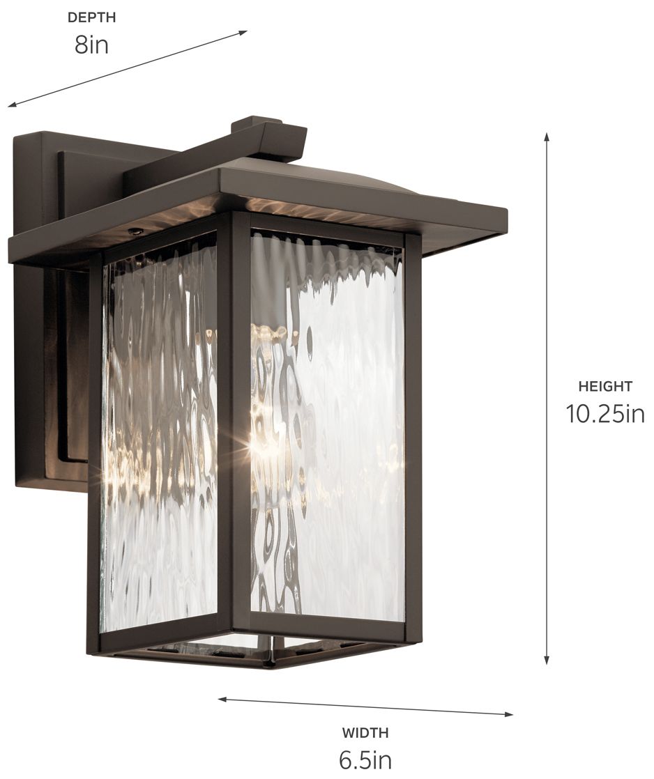 Image 7 Kichler Capanna 10 1/4" High Olde Bronze Outdoor Wall Light more views