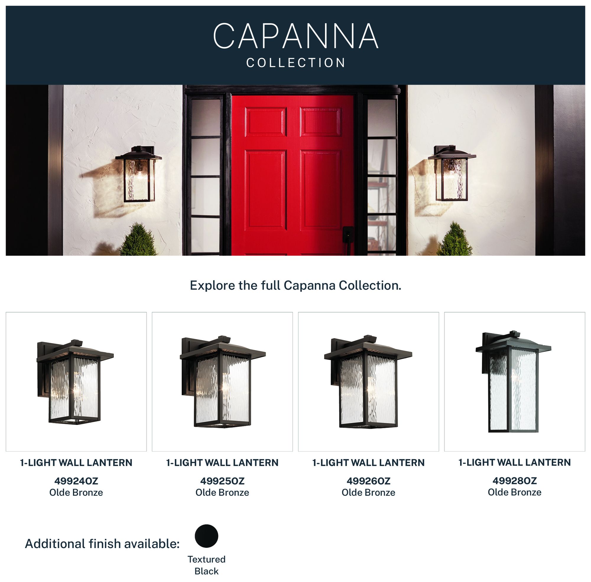 Kichler Capanna 10 1/4" High Olde Bronze Outdoor Wall Light