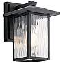 Kichler Capanna 10 1/4"H Textured Black Outdoor Wall Light