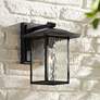 Kichler Capanna 10 1/4"H Textured Black Outdoor Wall Light