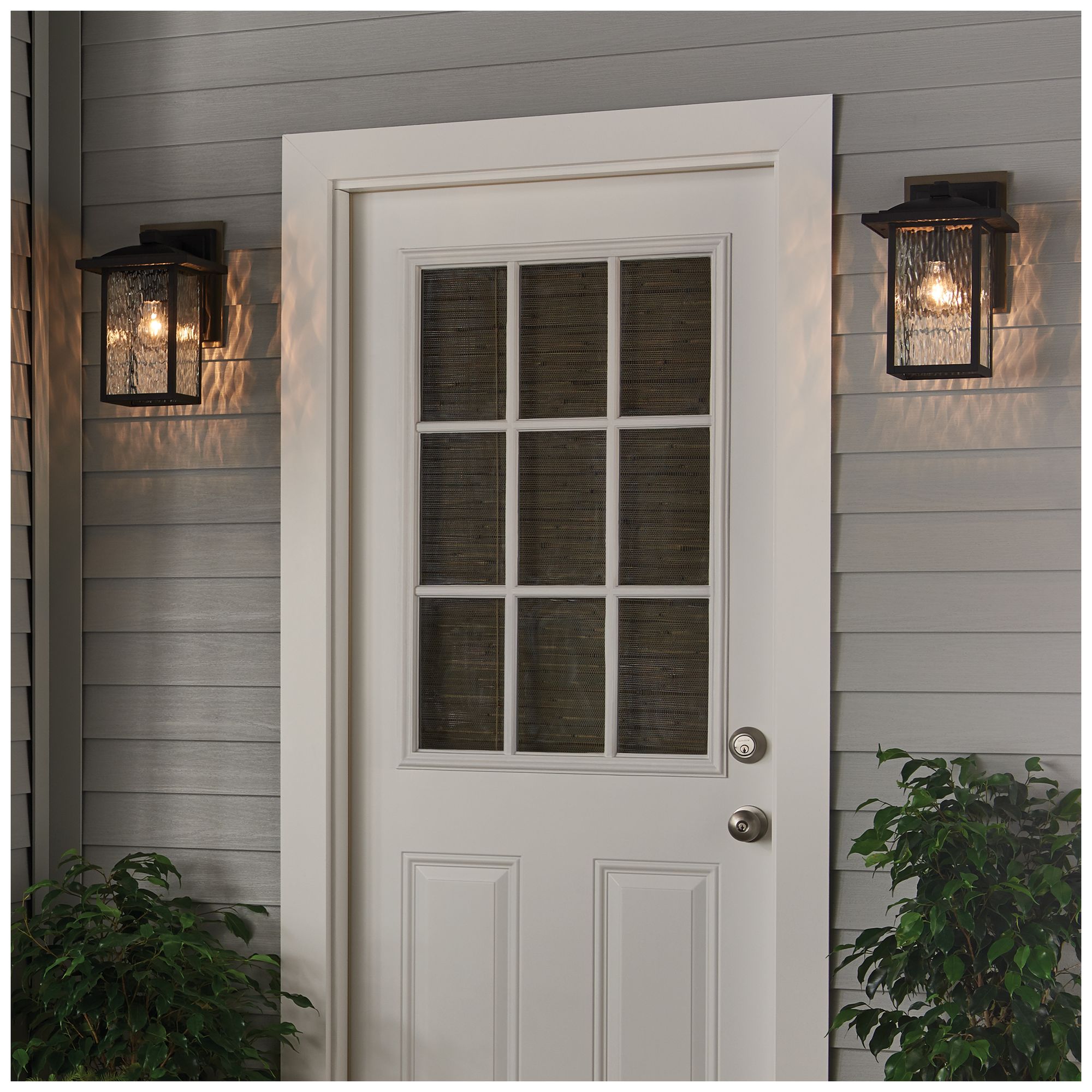 Image 7 Kichler Capanna 13 1/4"H Textured Black Outdoor Wall Light more views