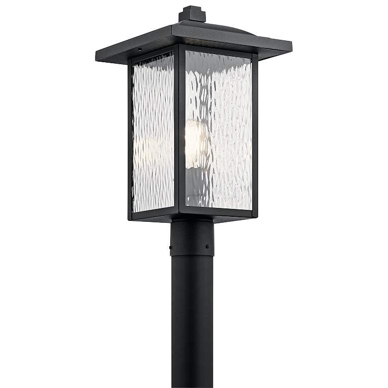 Image 2 Kichler Capanna 18 1/4" High Textured Black Outdoor Post Light