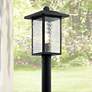 1_Kichler Capanna 18 1/4" High Textured Black Outdoor Post Light