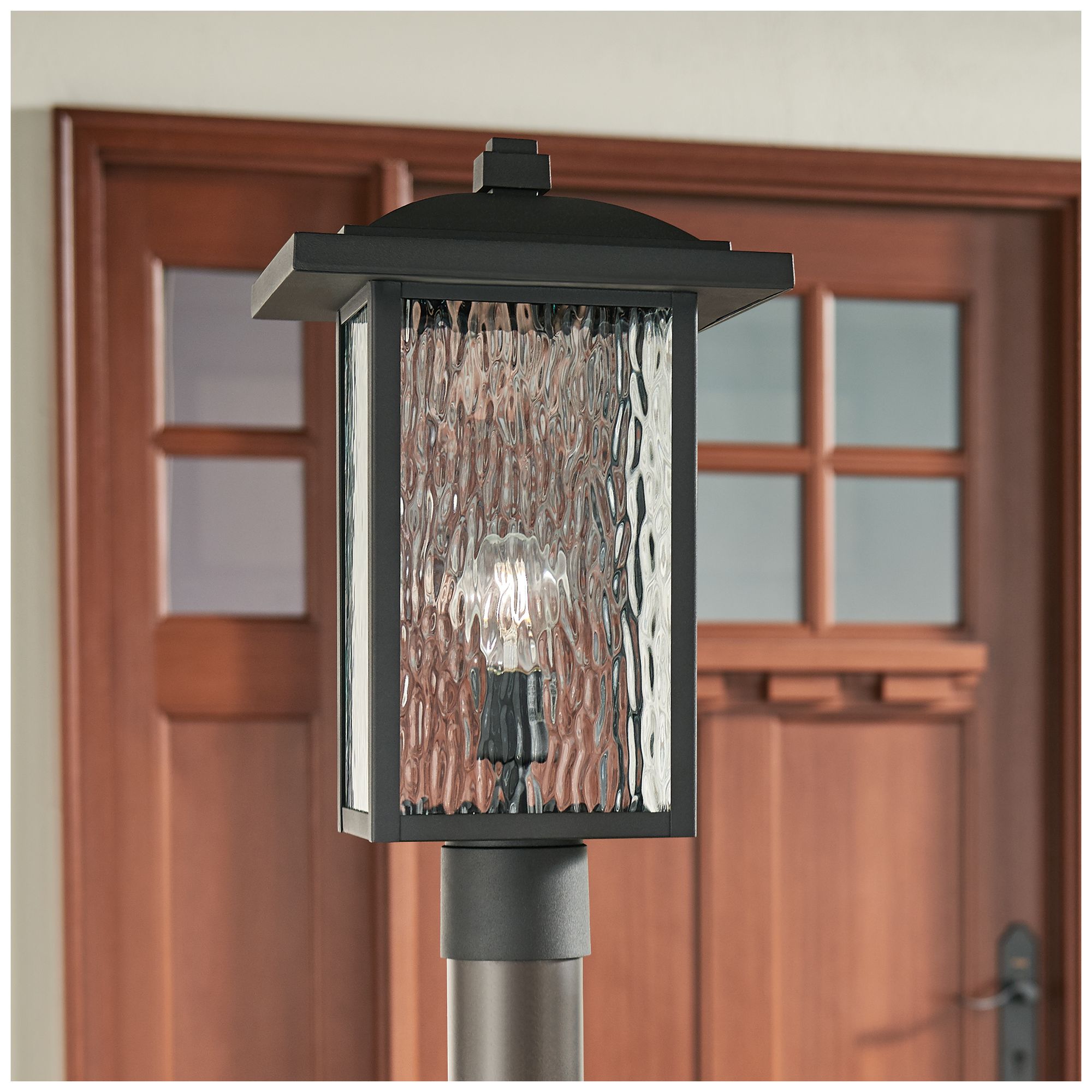 Image 3 Kichler Capanna 18 1/4" High Textured Black Outdoor Post Light more views