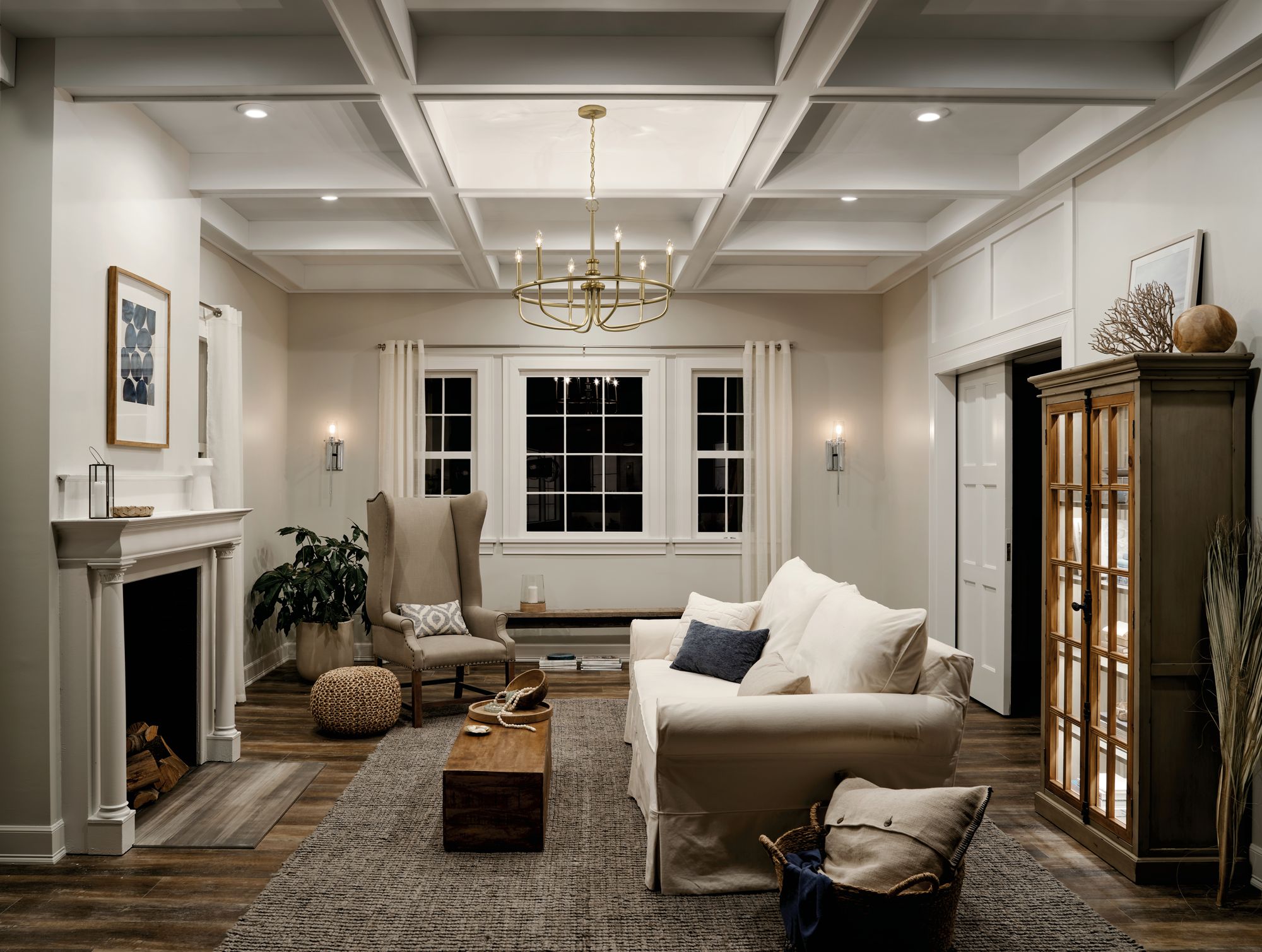 Kichler Capitol Hill 22" Wide 6-Light Candelabra Ring Chandelier