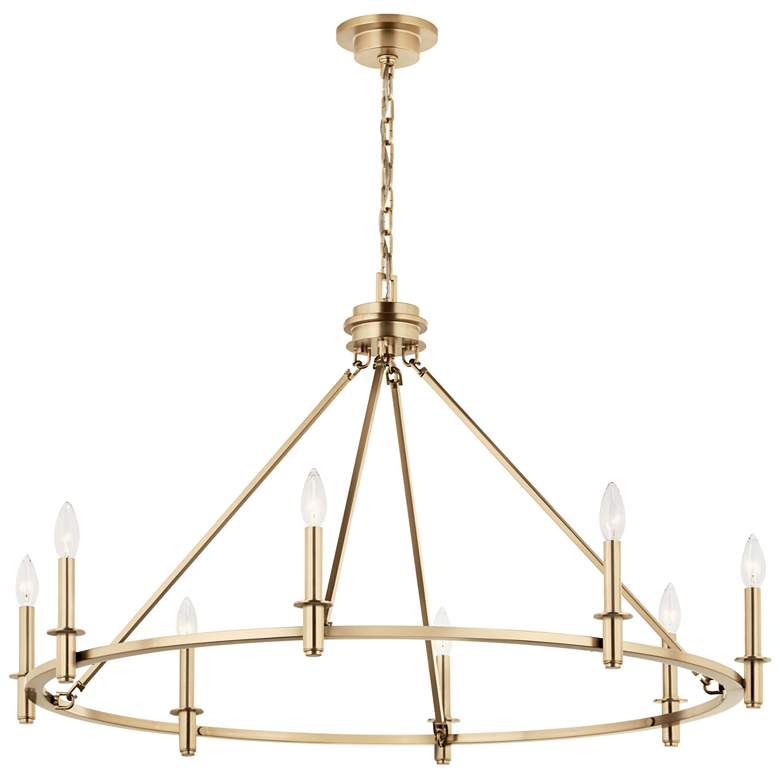 Image 1 Kichler Carrick 40 3/4" Wide 8-Light Champagne Bronze Ring Chandelier
