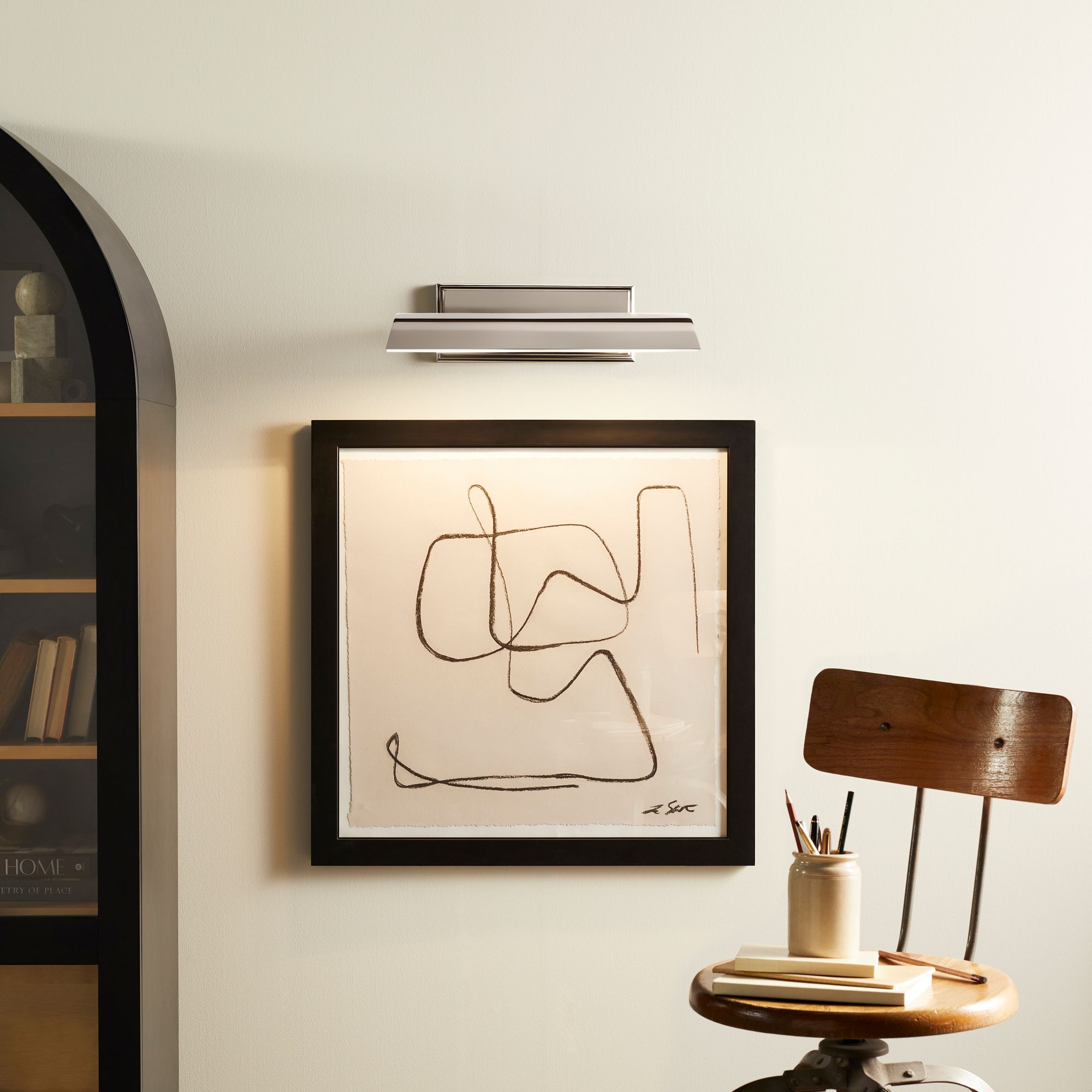 Kichler Carston 18 1/4" Wide Polished Nickel Picture Light in scene