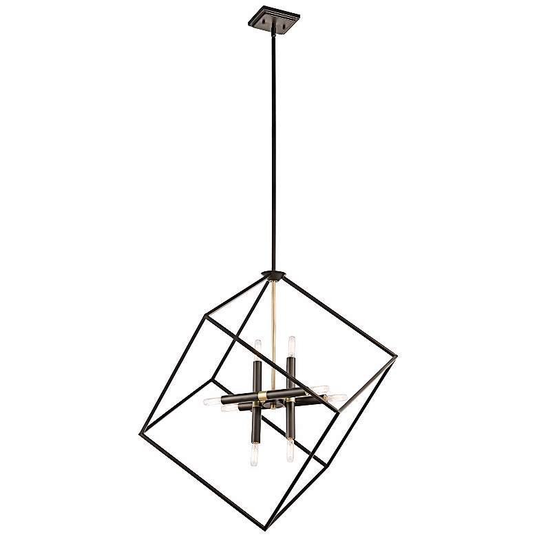 Image 3 Kichler Cartone 25 1/2 inch Wide Modern Geometric Bronze Pendant Light more views