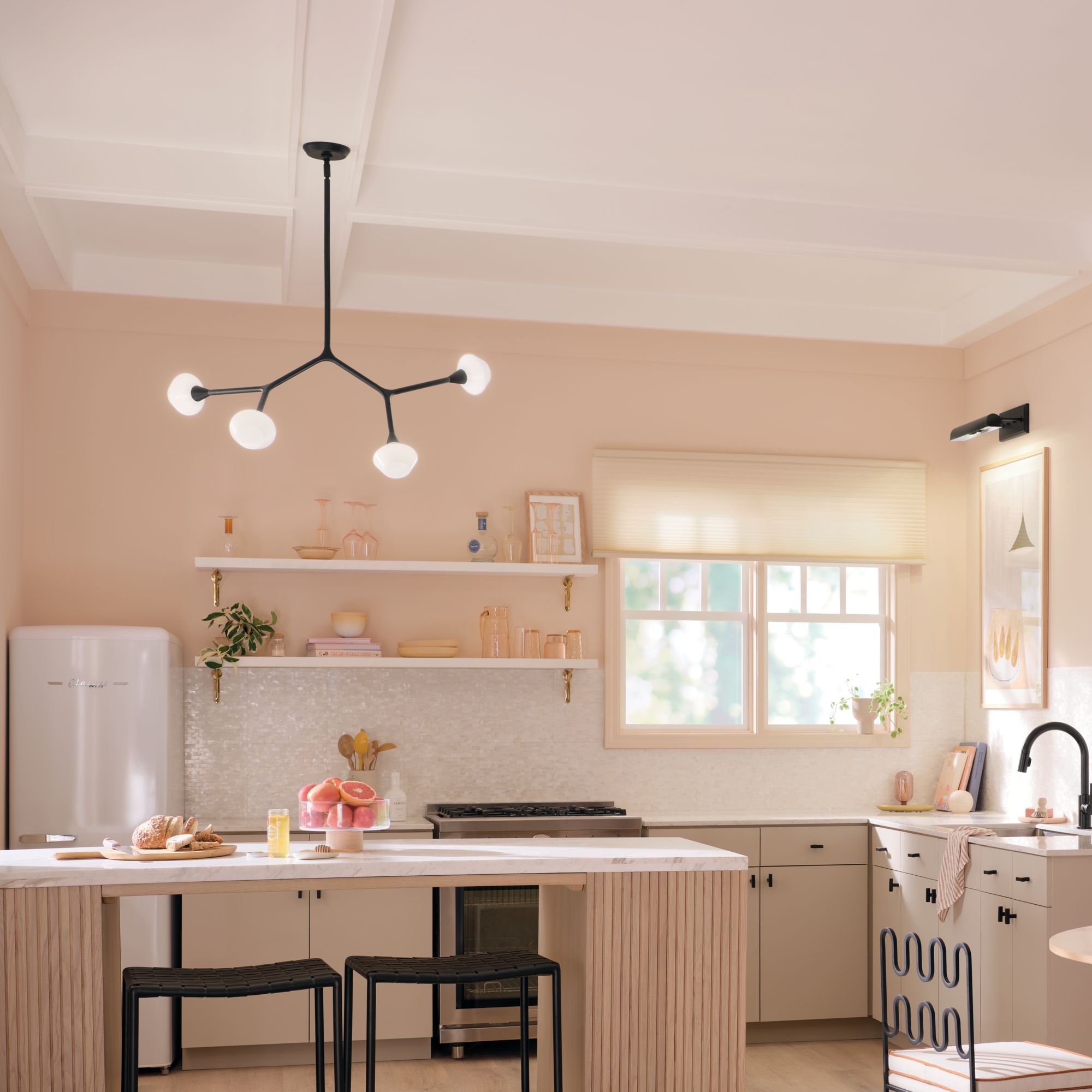 Image 2 Kichler Cassius 39.5 Inch 4 Light in Black more views