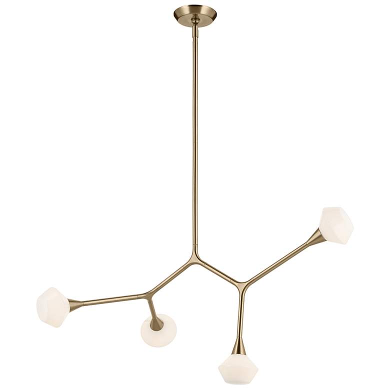 Image 1 Kichler Cassius 39.5 Inch 4 Light in Champagne Bronze