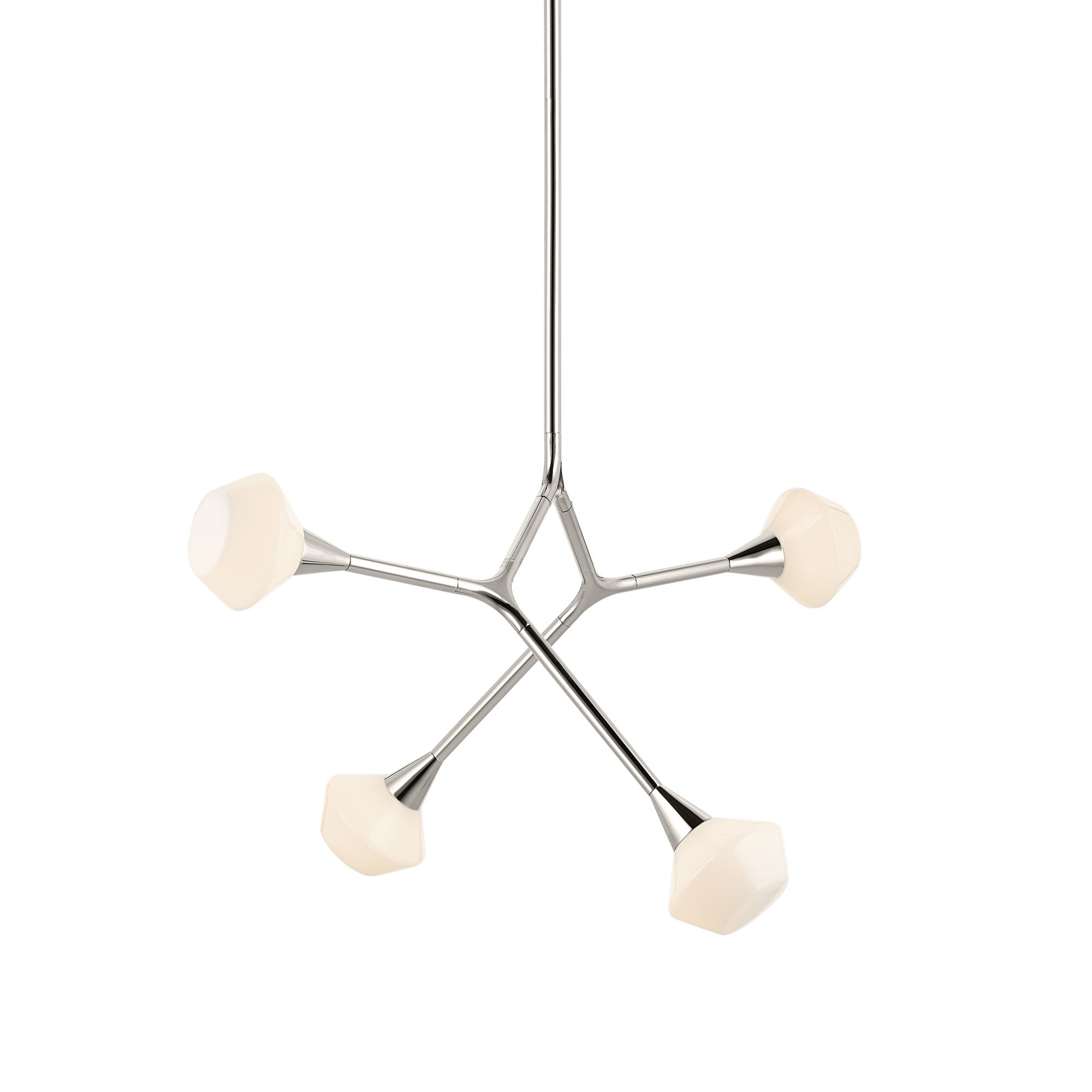 Kichler Cassius 39.5 Inch 4 Light in Polished Nickel