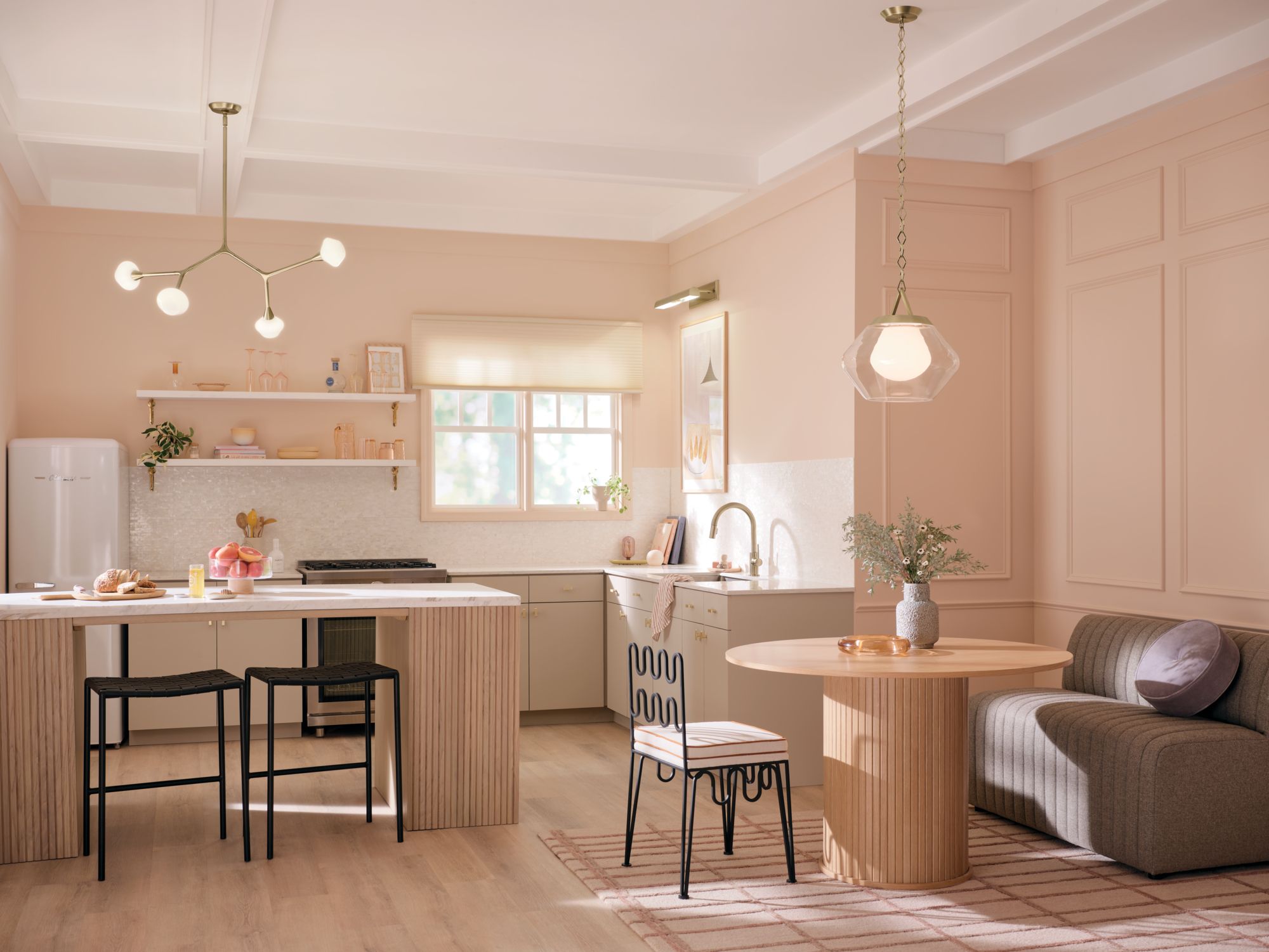 Image 3 Kichler Cassius 39 1/2"W Champagne Bronze 4-Light Chandelier more views