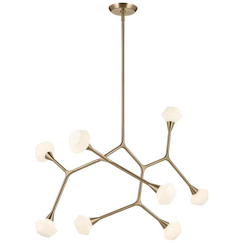 Image 1 Kichler Cassius 52.5 Inch 8 Light in Champagne Bronze